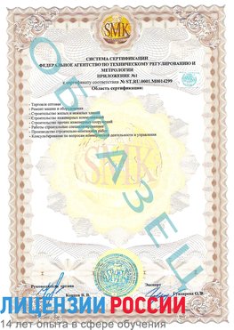 Образец сертификата соответствия (приложение) Очер Сертификат ISO 14001